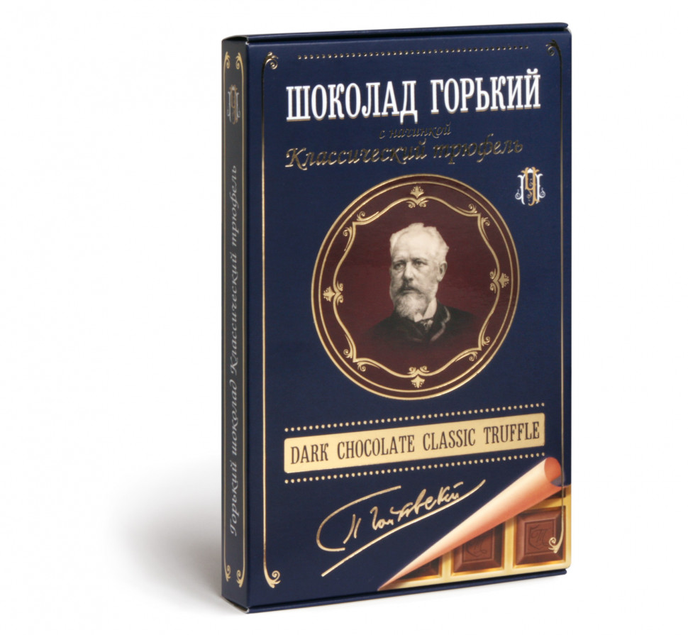  Фабрика Томер  Горький шоколад ТРЮФЕЛЬ классический (Чайковский), 112г в Черняховске