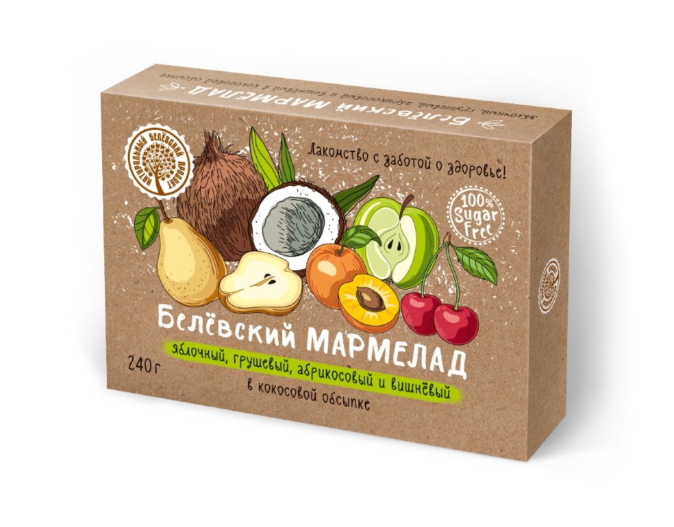  Мармелад белевский на фруктозе 240г  в Черняховске