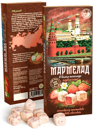  Сладарт Мармелад Клубничный в белом шоколаде, 150г   в Черняховске