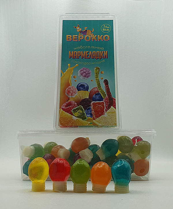 №2 Жевательный мармелад Лампочки, 250г      в Черняховске
