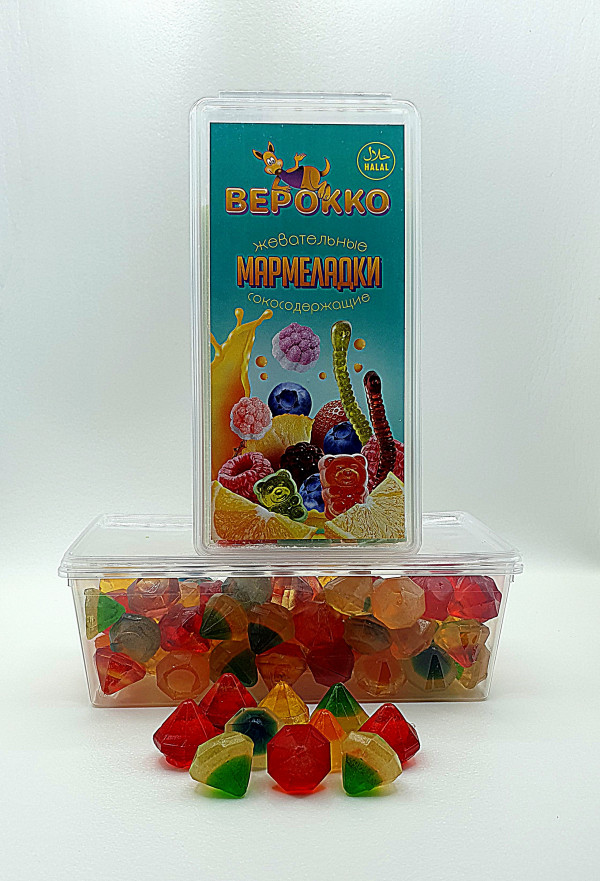 №2 Жевательный мармелад Самоцветы, 250г      в Черняховске